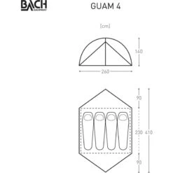Bach Tent Guam 4 -Outnorth Butikk bach tent guam 4